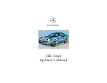 Mercedes-Benz CLK Coupe Operator'S Manual preview