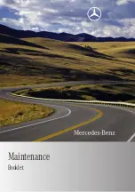 Mercedes-Benz CLS-Class Maintenance Booklet preview