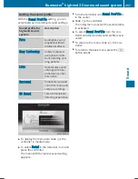 Preview for 259 page of Mercedes-Benz COMAND Operating Instructions Manual