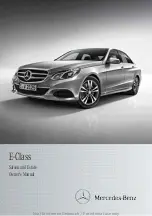 Preview for 1 page of Mercedes-Benz E 180 Owner'S Manual