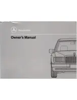 Preview for 1 page of Mercedes-Benz E 500 Owner'S Manual