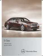 Mercedes-Benz E-Class 2012 Operator'S Manual preview