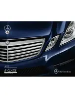 Preview for 1 page of Mercedes-Benz E-CLASS 2013 Brochure