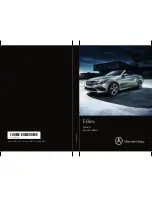 Mercedes-Benz E-Class Cabriolet 2016 Operator'S Manual preview