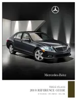 Preview for 1 page of Mercedes-Benz e350 4Matic 2010 Reference Manual