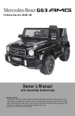 Mercedes-Benz G 63 AMG Owner'S Manual With Assembly Instructions preview