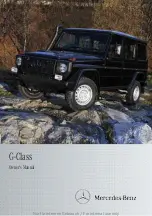 Mercedes-Benz G-Class Owner'S Manual preview