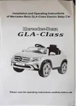 Mercedes-Benz GLA-Class Installation And Operating Instructions Manual preview