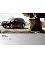 Preview for 1 page of Mercedes-Benz ML 320 BlueTEC Operator'S Manual