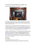 Mercedes-Benz MY2001 C-Class COMAND 2.0 Instructions For Use Manual preview