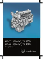 Mercedes-Benz OM 457 LA Operating Instructions Manual предпросмотр