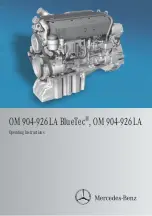 Предварительный просмотр 1 страницы Mercedes-Benz OM 904 LA Operating Instructions Manual