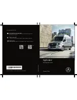 Preview for 1 page of Mercedes-Benz Sprinter 2019 Operating Instructions Manual