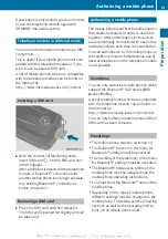 Preview for 15 page of Mercedes-Benz Telephone module with bluetooth Supplement Manual