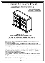 Mercers Furniture Corona 6 Assembly Instructions Manual preview