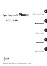 Предварительный просмотр 1 страницы Merck Spectroquant Picco COD/CSB Manual