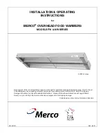 Предварительный просмотр 1 страницы Merco FW Series Installation & Operating Instructions Manual