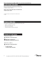 Preview for 4 page of Merco MHC-22 Service, Installation And Operation Manual