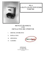 Merco PD-4 Instruction Manual For Installation And Operation preview