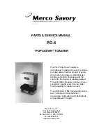 Merco PD-4 Parts & Service Manual предпросмотр