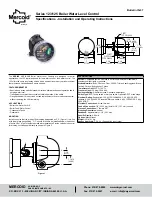 Preview for 1 page of Mercoid 123 Series Specifications-Installation And Operating Instructions