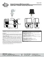 Preview for 1 page of Mercoid A1F Series Specifications-Installation And Operating Instructions