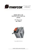 mercor mcr FID S Operation And Maintenance Manual preview