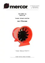 mercor mcr Monsun F200 Technical Manual preview