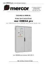 mercor mcr OMEGA pro Technical Manual preview