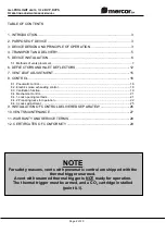 Preview for 2 page of mercor mcr-PROLIGHT DVP Operation And Maintenance Manual