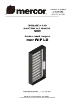 mercor mcr WIP LD Operation And Maintenance Manual preview