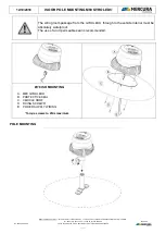 Предварительный просмотр 3 страницы Mercura GYROLED M80 Mounting