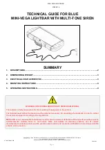 Mercura MINI-VEGA Technical Manual предпросмотр