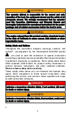 Preview for 2 page of Mercury Racing HP1200 SCi Dry Sump Operation, Maintenance & Warranty Manual