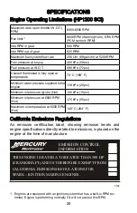 Preview for 28 page of Mercury Racing HP1200 SCi Dry Sump Operation, Maintenance & Warranty Manual