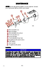 Предварительный просмотр 103 страницы Mercury Racing HP525 EFI Bravo Sterndrive Series Operation, Maintenance & Warranty Manual