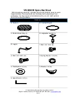 Предварительный просмотр 2 страницы Mercury Row Spiro VN-BS839 Product Instructions