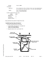 Preview for 9 page of Mercury Security LP1501 Installations And Specifications