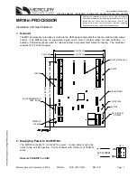 Preview for 1 page of Mercury Security MR16in Installations And Specifications