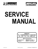 Mercury 100 FourStroke Service Manual preview