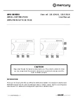 Предварительный просмотр 1 страницы Mercury 130.034UK User Manual