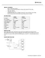 Предварительный просмотр 2 страницы Mercury 130.034UK User Manual