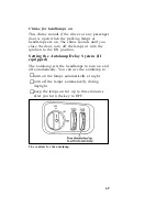 Preview for 71 page of Mercury 1997 Cougar Manual