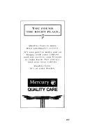 Preview for 259 page of Mercury 1997 Cougar Manual