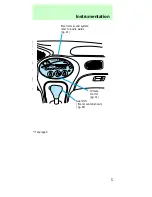 Предварительный просмотр 5 страницы Mercury 1997 Sable Owner'S Manual