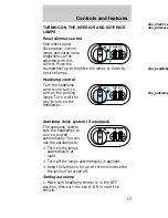 Предварительный просмотр 13 страницы Mercury 1997 Sable Owner'S Manual