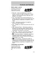 Предварительный просмотр 15 страницы Mercury 1997 Sable Owner'S Manual