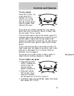 Предварительный просмотр 23 страницы Mercury 1997 Sable Owner'S Manual