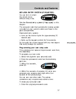 Предварительный просмотр 37 страницы Mercury 1997 Sable Owner'S Manual