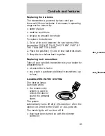 Предварительный просмотр 43 страницы Mercury 1997 Sable Owner'S Manual